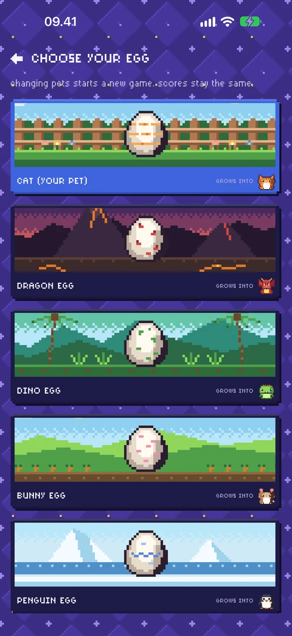 The egg picker with eight pets, some locked with how to open them