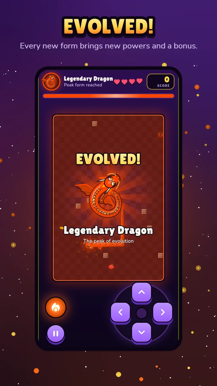 The Evolved card with the new form