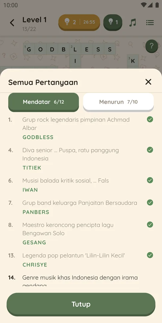 Semua soal di paket TTS 60-80an