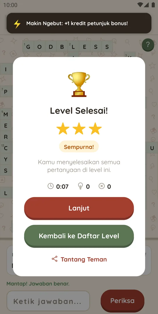Level selesai di paket TTS 60-80an