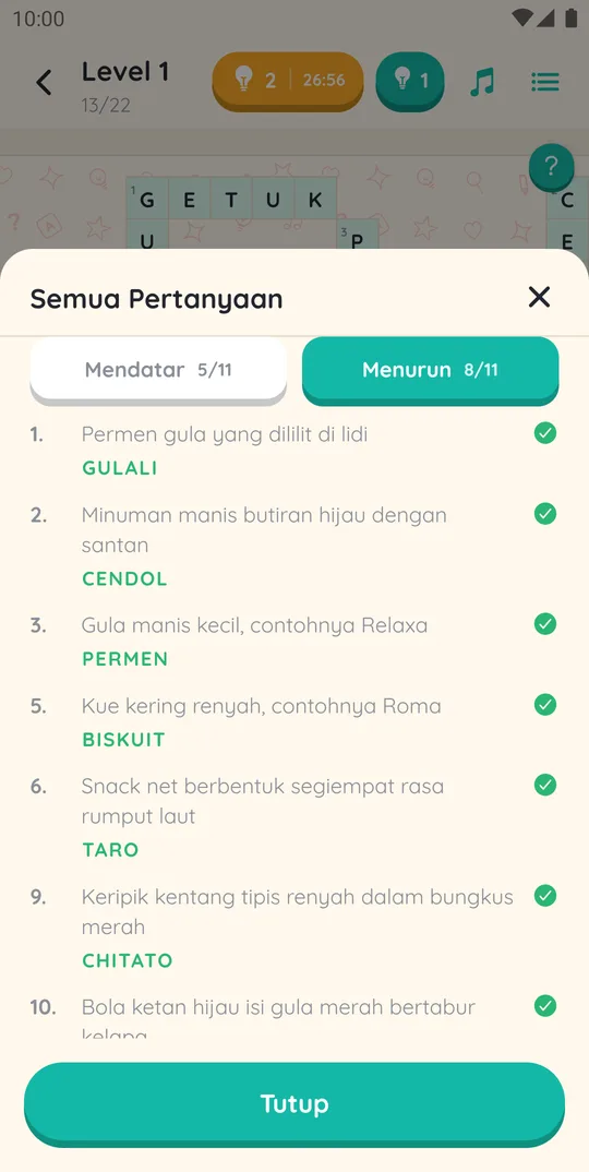 Semua soal di paket TTS 90an