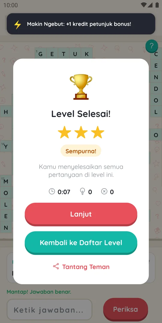 Level selesai di paket TTS 90an