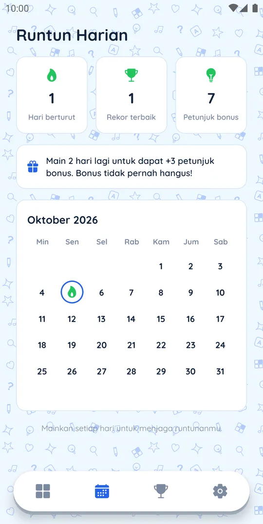 Runtun harian di paket TTS Gen Alpha
