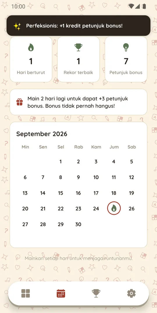 Runtun harian di TTS 60-80an