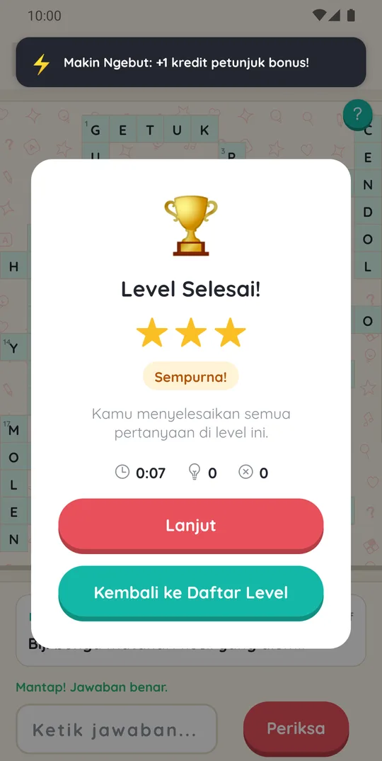 Level selesai di TTS 90an