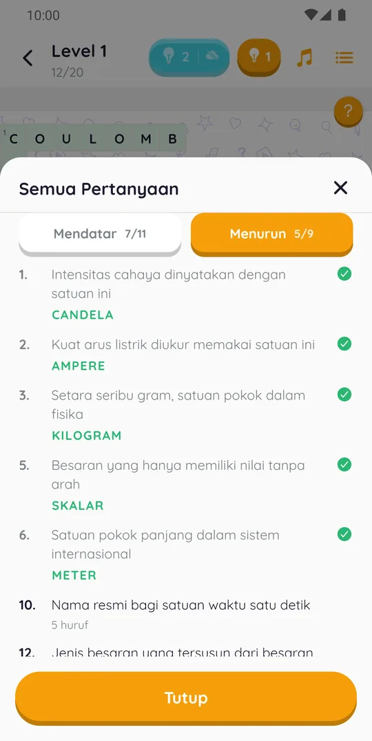 Semua soal di TTS Fisika