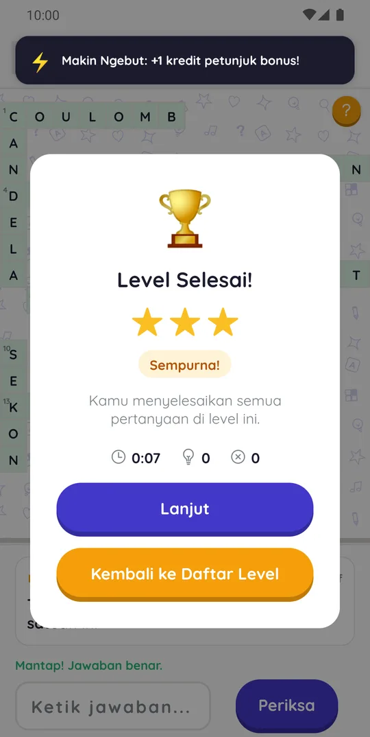 Level selesai di TTS Fisika