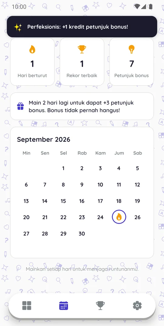 Runtun harian di TTS Fisika
