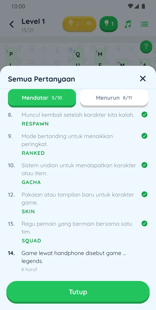 Semua soal di TTS Gen Alpha